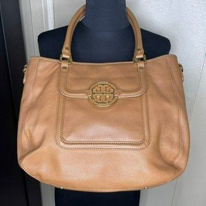 Tory Burch Amanda Classic Camel Leather Hobo Bag